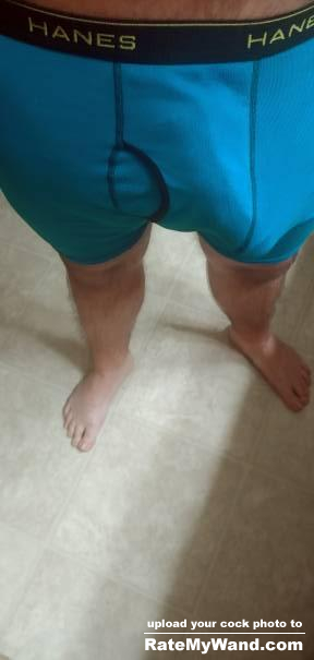New boxers. Had to do a package check - Rate My Wand