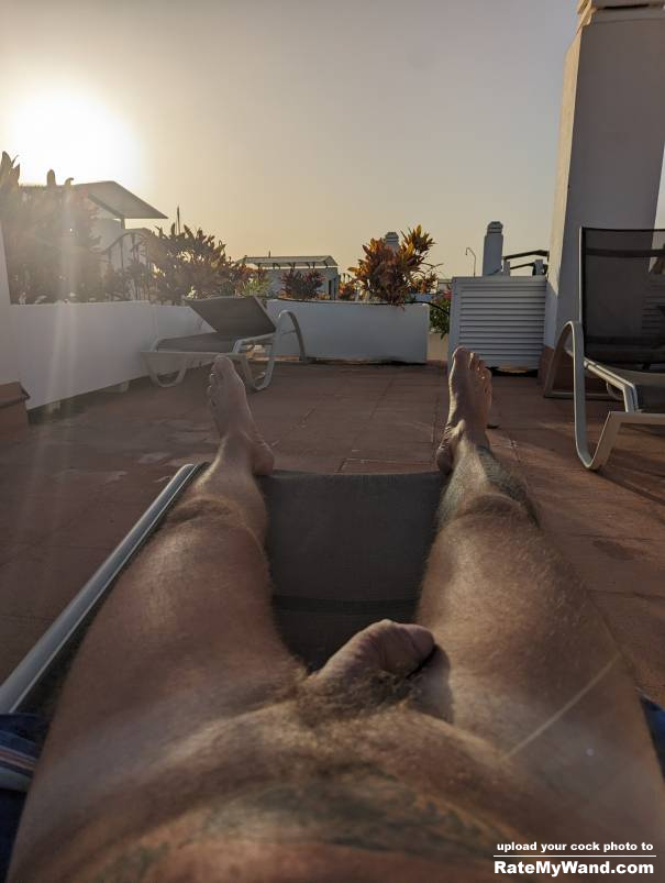 Naked sunbathing watching sunsetting - Rate My Wand