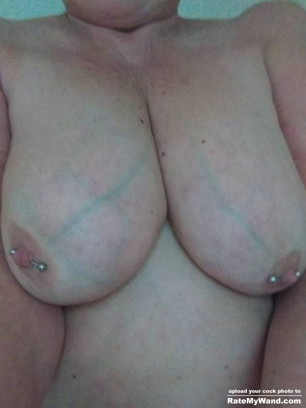 My wife this morning with her big tits out - Rate My Wand