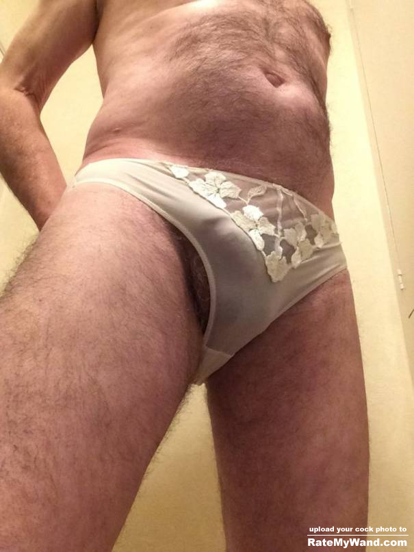 Love sexy white lacy panties! - Rate My Wand