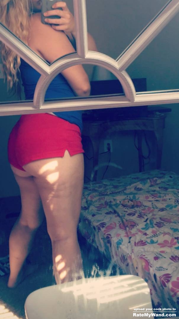 My girl with hwr sexy thick thighs and perfect sexy fat round litte ass tell me what you guys think in the comments!! - Rate My Wand