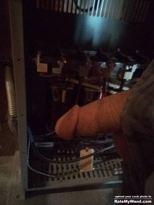 Cock hanging out at work - Rate My Wand