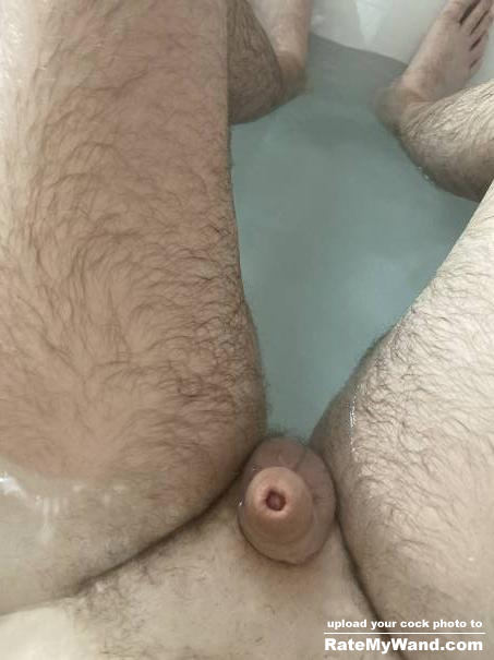 Shaved and in the bath now. Message me - Rate My Wand