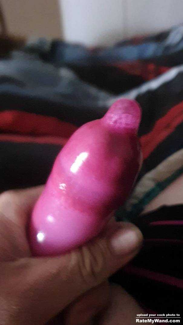 Cumshot in a condom....kik me for more - Rate My Wand