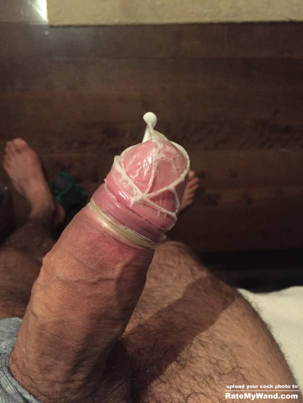 Tight condom and cum - Rate My Wand