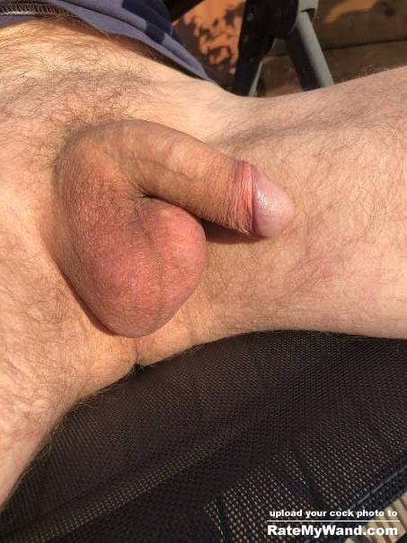 Love the sun on my dick and balls - Rate My Wand