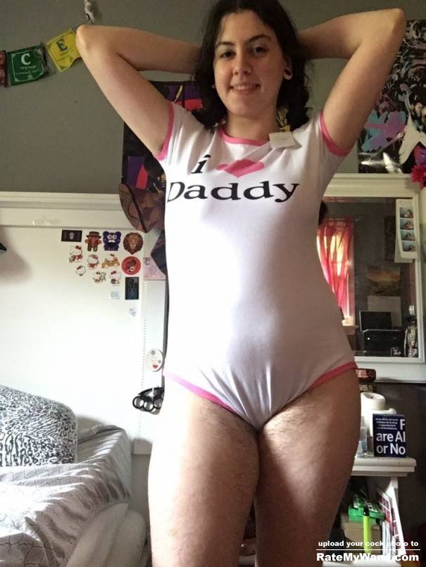 Just Met this young hairy princess as you can see she is dedicated to Her daddy i will be posting more of her showing her hairy meaty pussy enjoy guys - Rate My Wand
