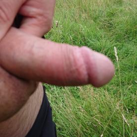 Outdoors made me horny today so took my soft cock out to take pic!! - Rate My Wand