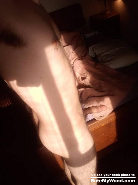 Completely and totally butt naked and exposed in the morning sun - Rate My Wand