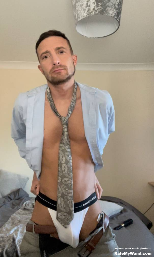 Do you want to see more? Go to Onlyfans.com/suitedsalesguy - Rate My Wand