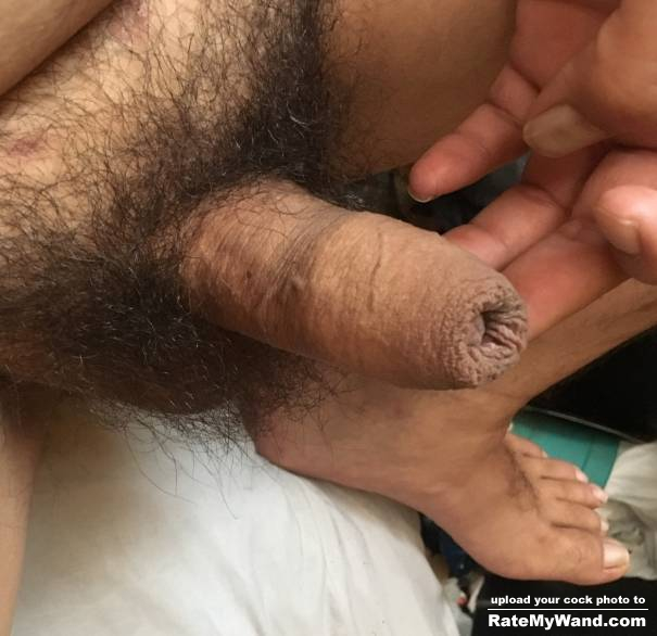 Hairy uncircumcised penis - Rate My Wand