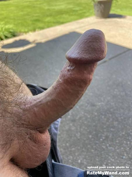 Hard cock outside. - Rate My Wand