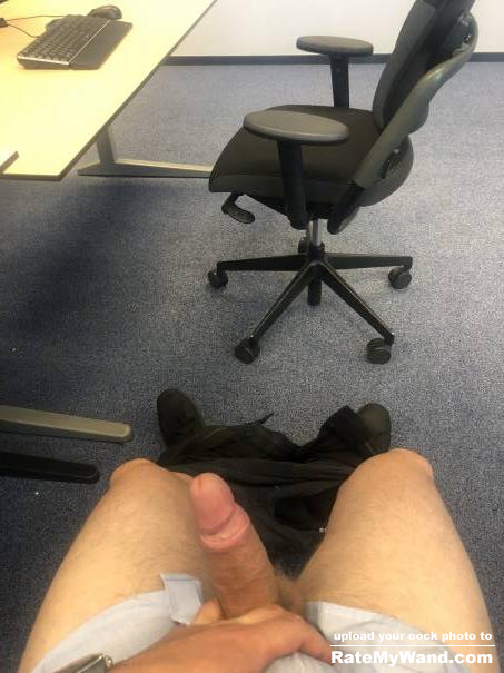 Office is closed and im the only person left, that means time to wank ;) - Rate My Wand
