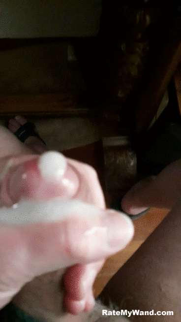 edging for an hour before shooting my cream for hairywhite1 - Rate My Wand