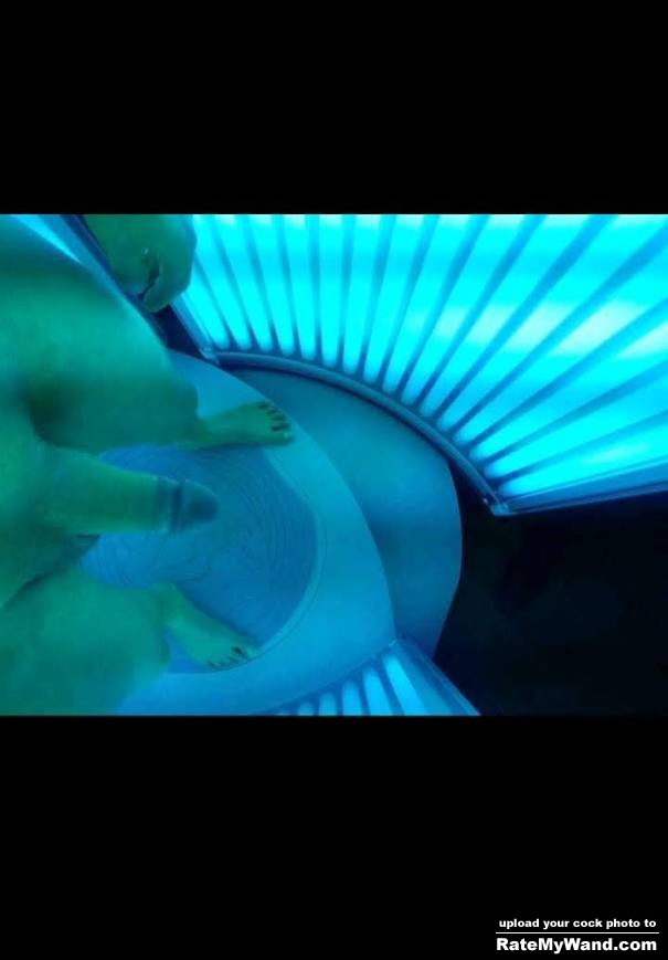 Just hanging big and thick in the tanning bed for ya - Rate My Wand